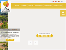 Tablet Screenshot of campingchadeyron.com